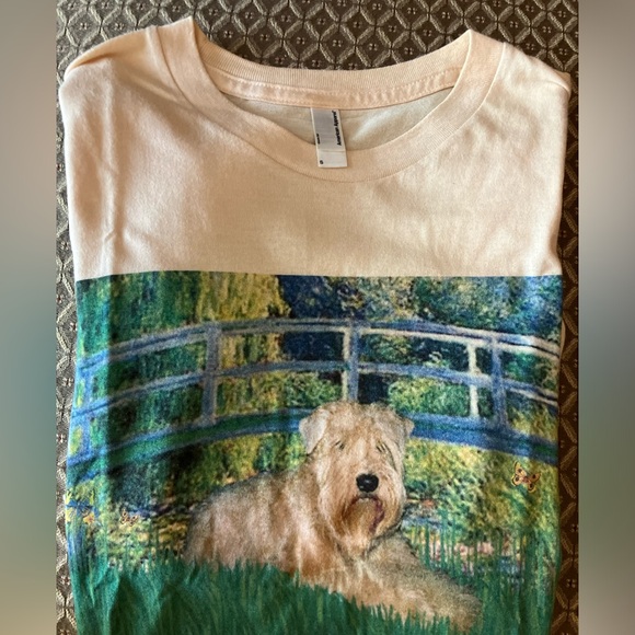 Soft Coated Wheaten Terrier t-shirt Monet bridge - Picture 2 of 3